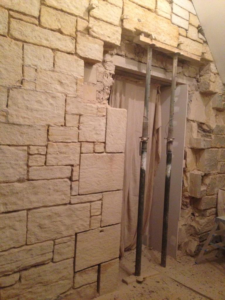 damaged construction