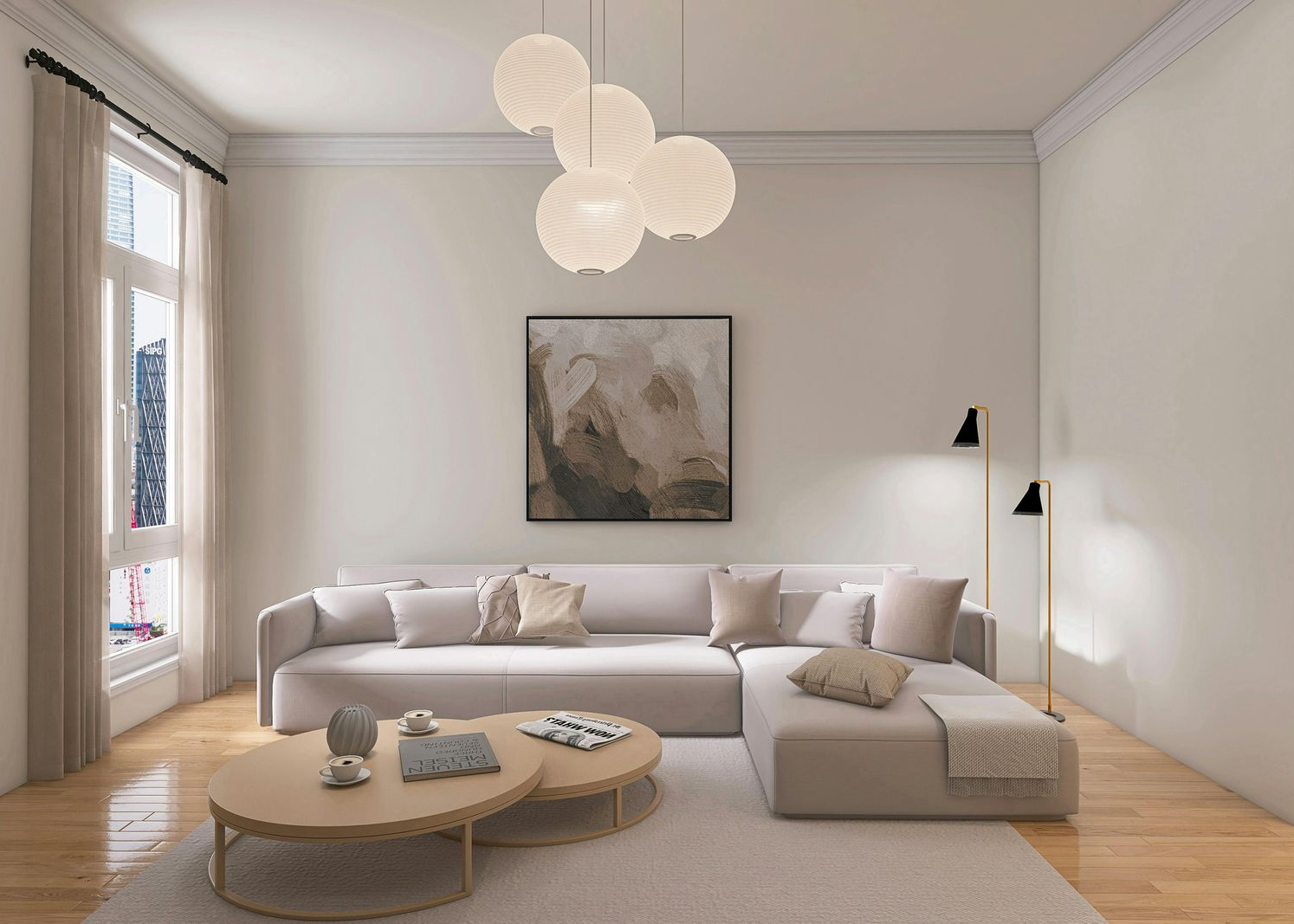 A man is working on the roof of a house.