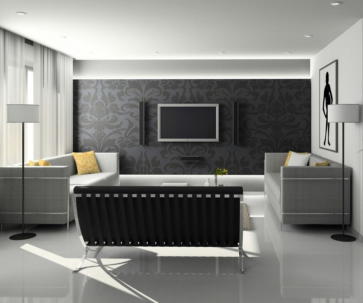 A man is working on the roof of a house.