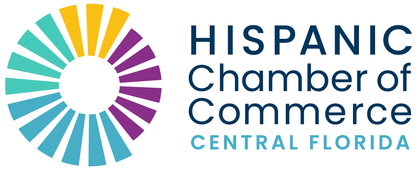 The logo for the hispanic chamber of commerce in central florida.