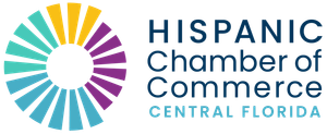 The logo for the hispanic chamber of commerce in central florida.