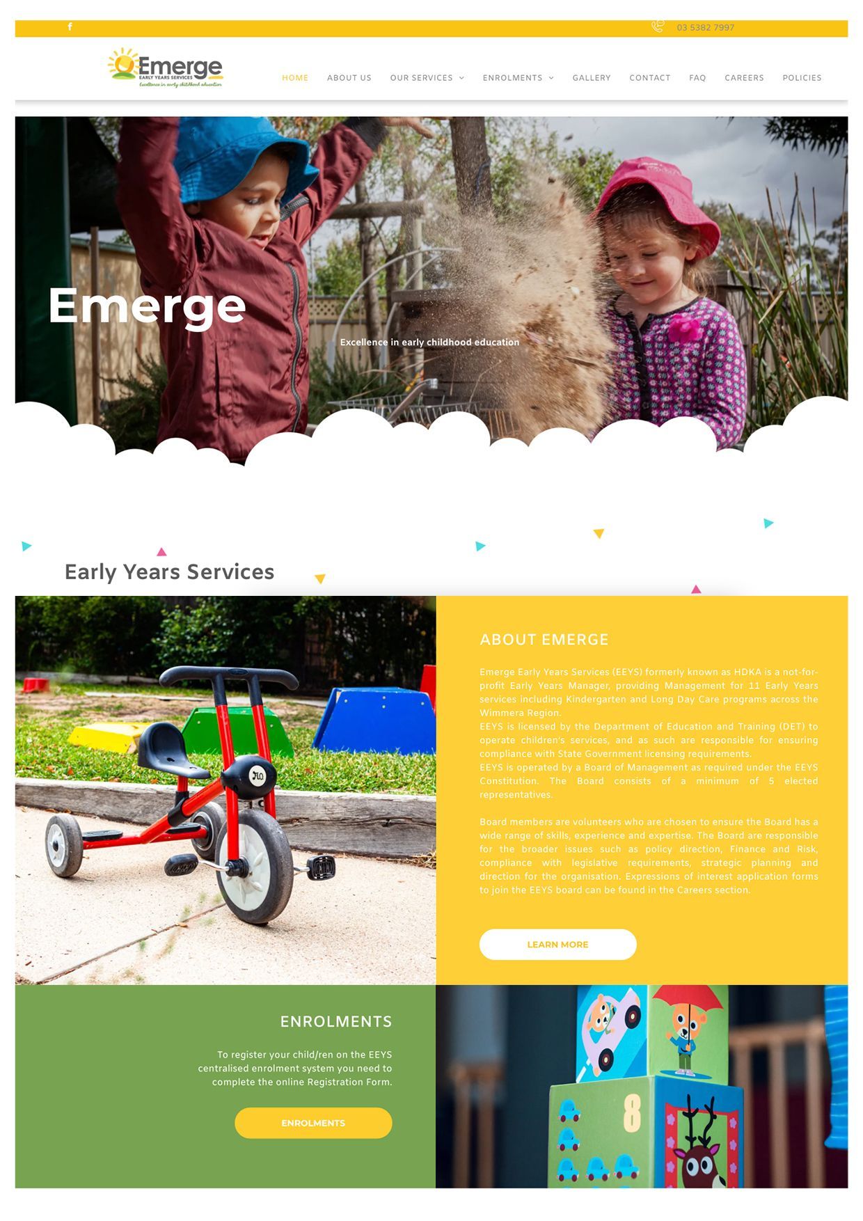 EEYS Website by Bueno Design