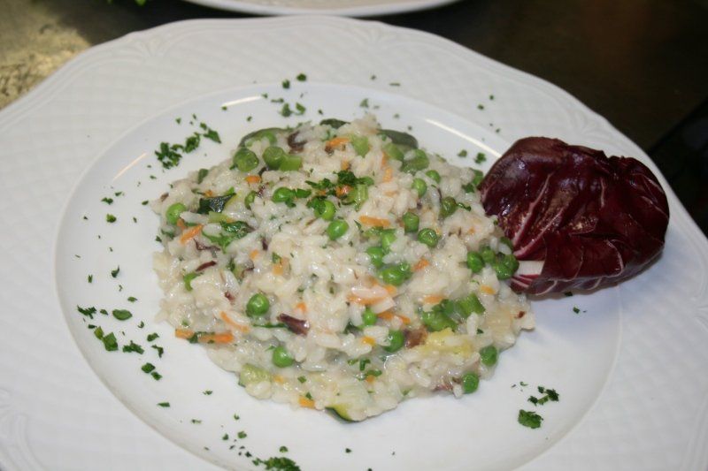 Risotto con piselli