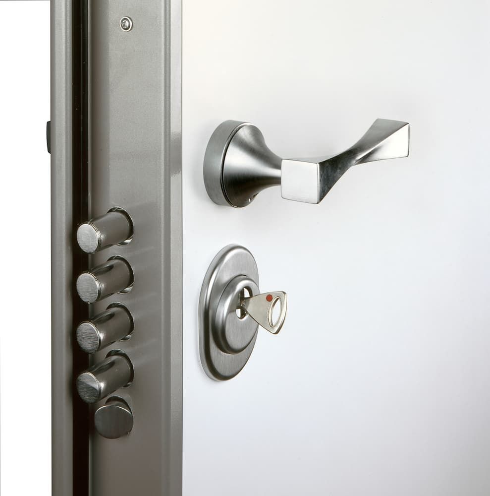 Close up of a door with a key in it — Locksmith in Tweed Heads, NSW