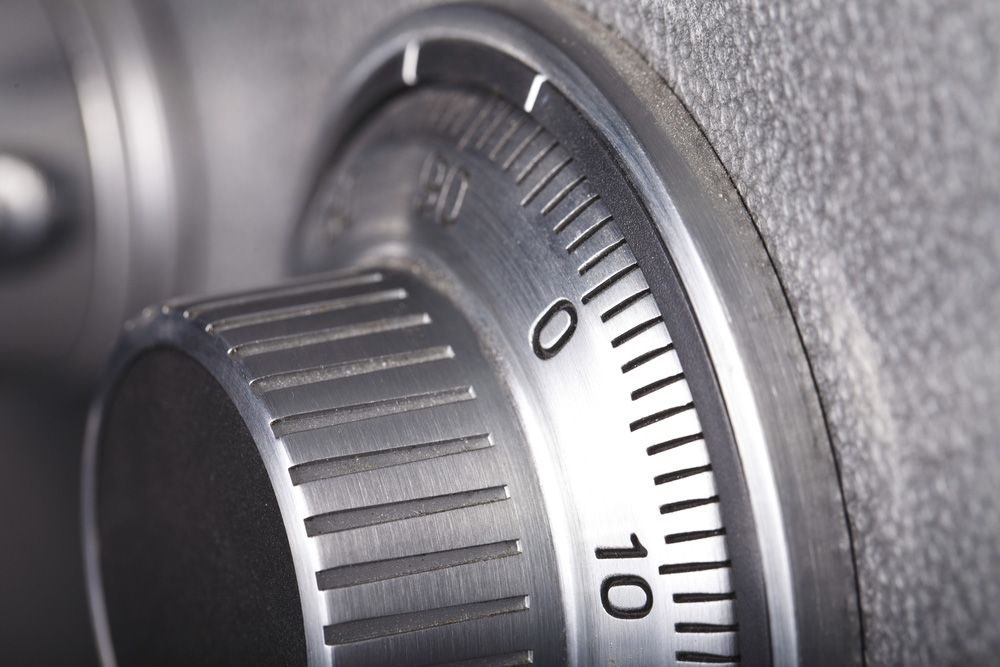 A close-up of a safe dial — Locksmith in Tweed Heads, NSW