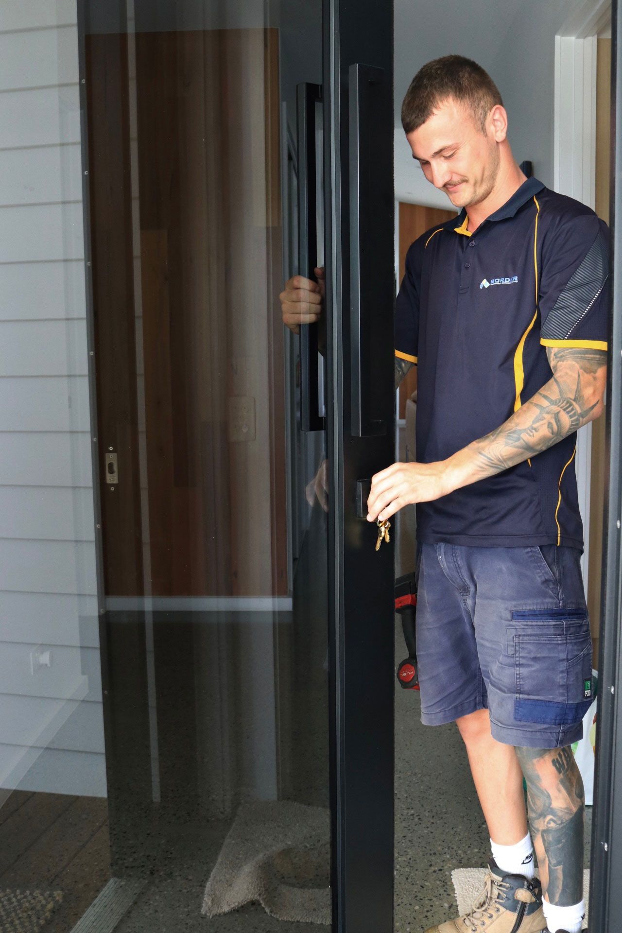 Locksmith On The Gold Coast Testing A Door Key