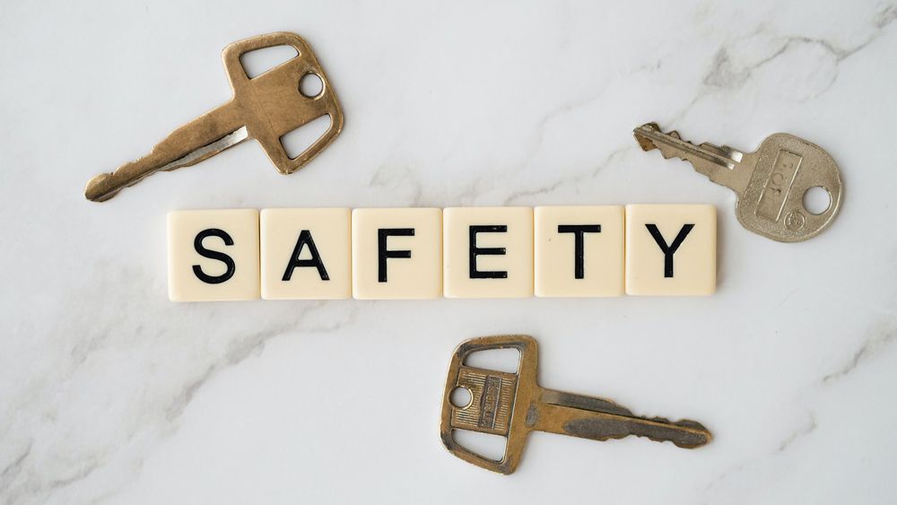 Scrabble tiles with the word safety written on them — Locksmith in Burleigh Heads, QLD