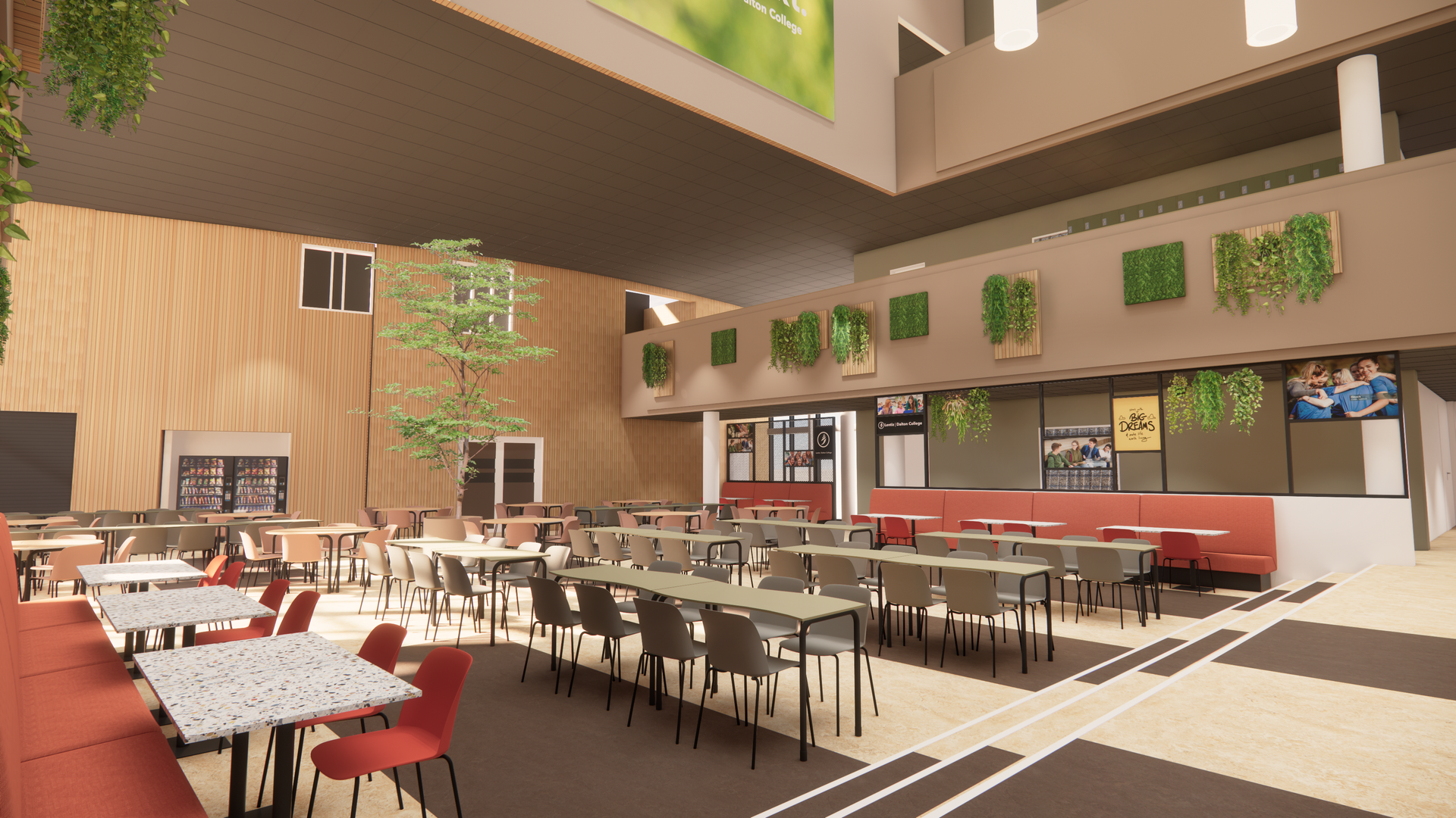 Interieur ontwerp middelbare school Lentiz Dalton College