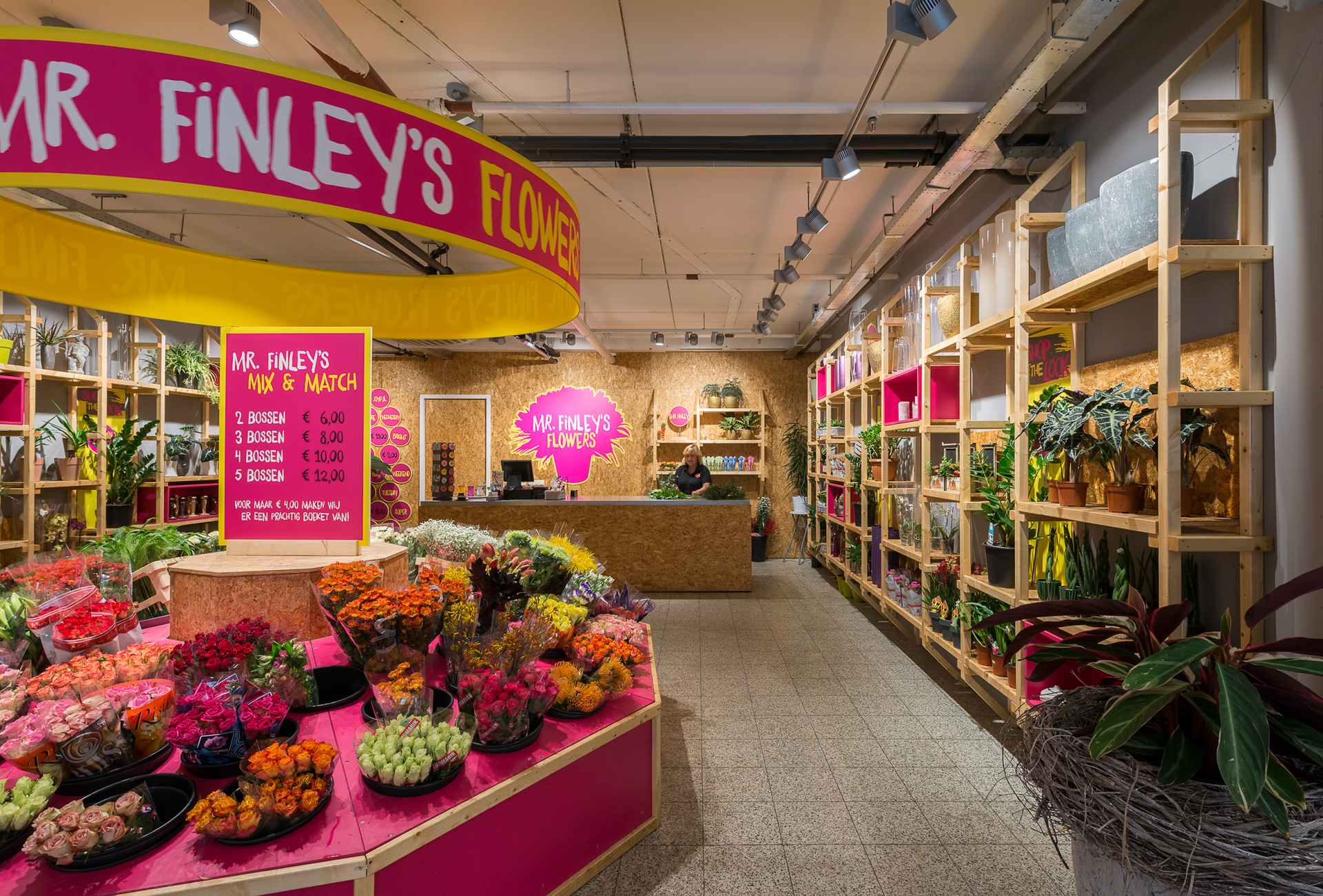 vernieuwde bloemwinkel