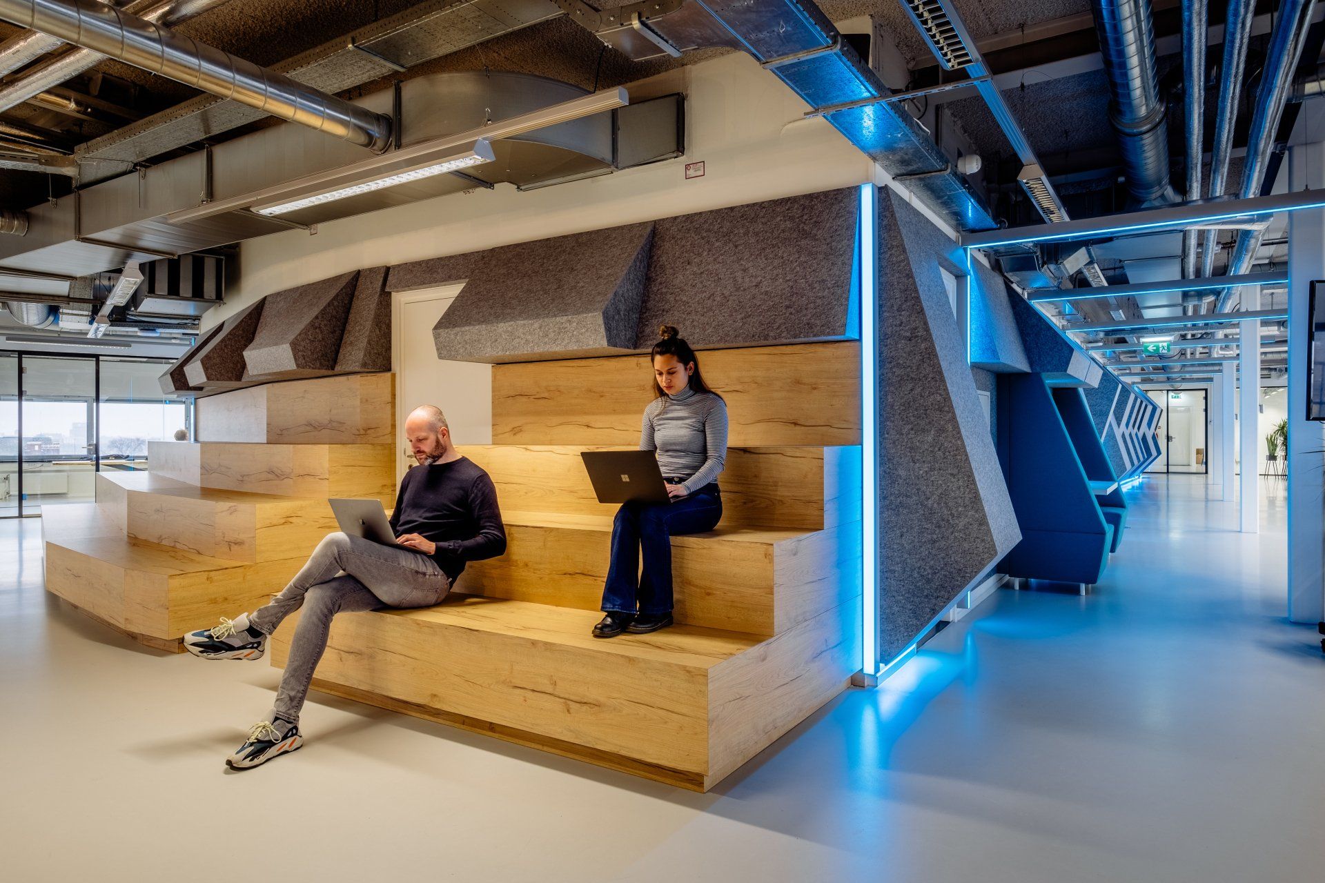 Flexwerken interieurdesign kantoor