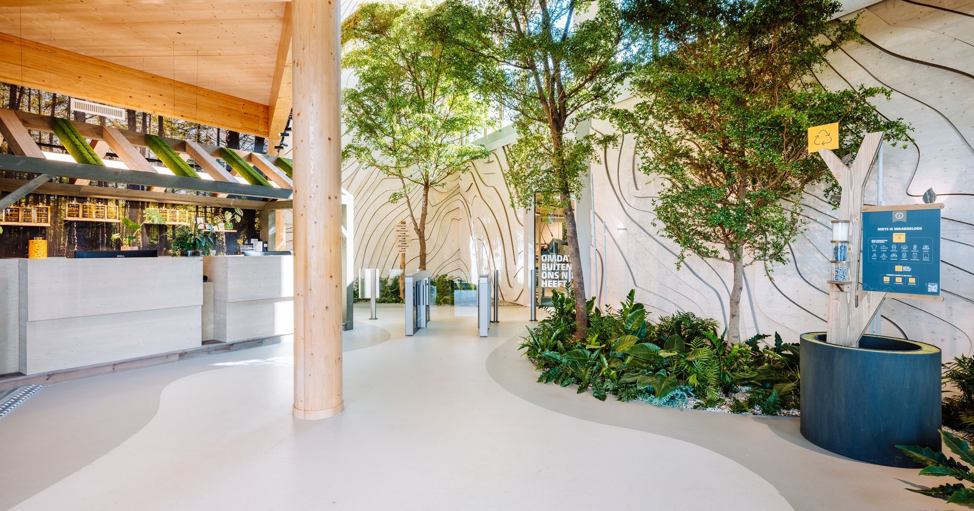 Interieurontwerp Bever Kantoor Biophilic, groen