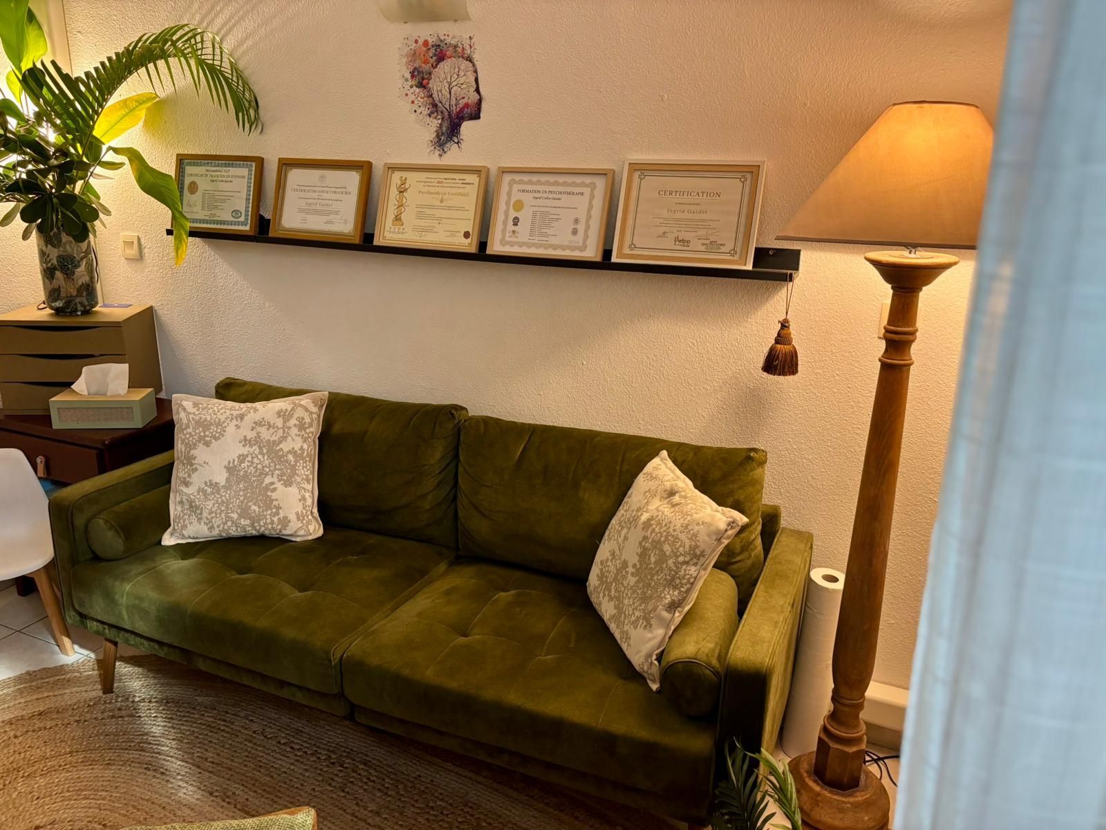 Le cabinet de la psychanalyste Ingrid Gardet, à Saint Martin