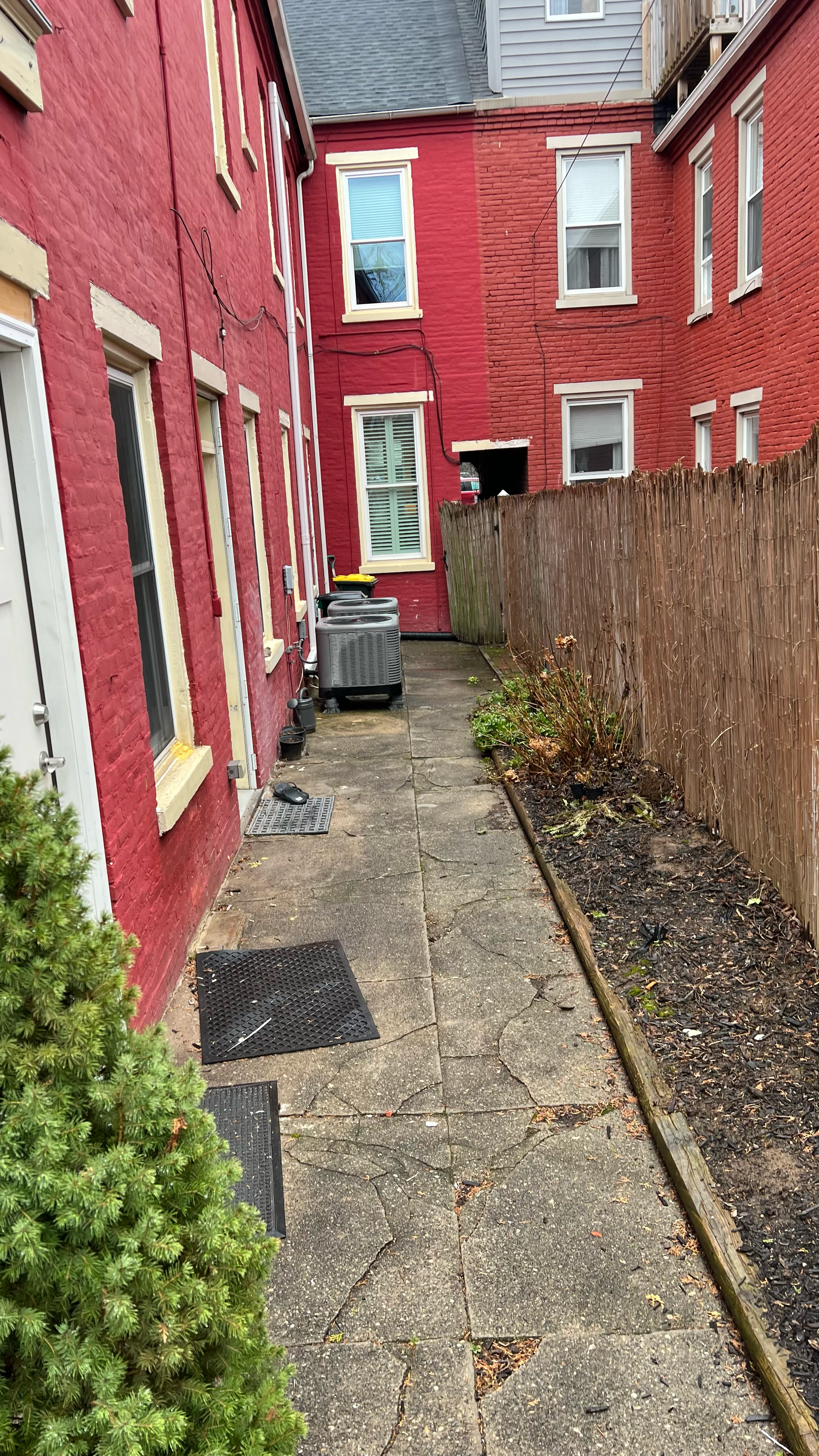before walkway