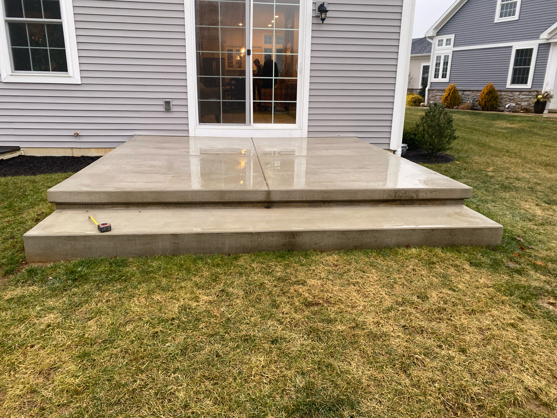 before patio