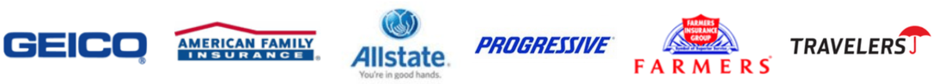 A blurred image of geico allianz and farmers