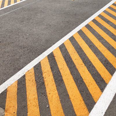 Asphalt & Concrete Paving — Stripes in Parking Lot in Charlotte, NC