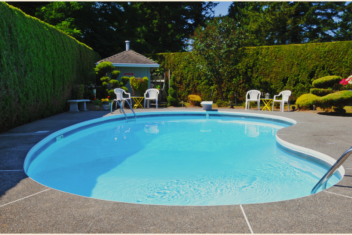 Exposed aggregate pool area in the City of Wanneroo