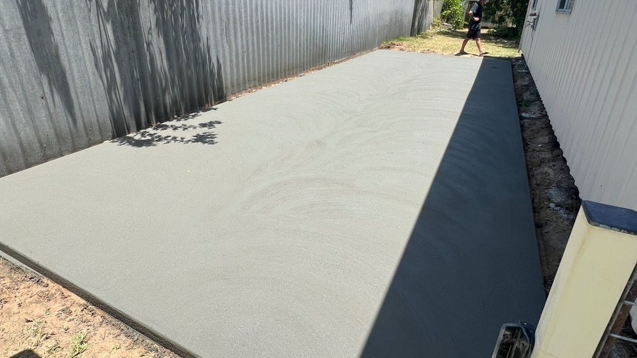 Standard grey concrete path