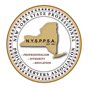 The logo for the new york state professional process servers association