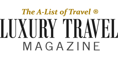 The logo for the a-list of travel luxury travel magazine