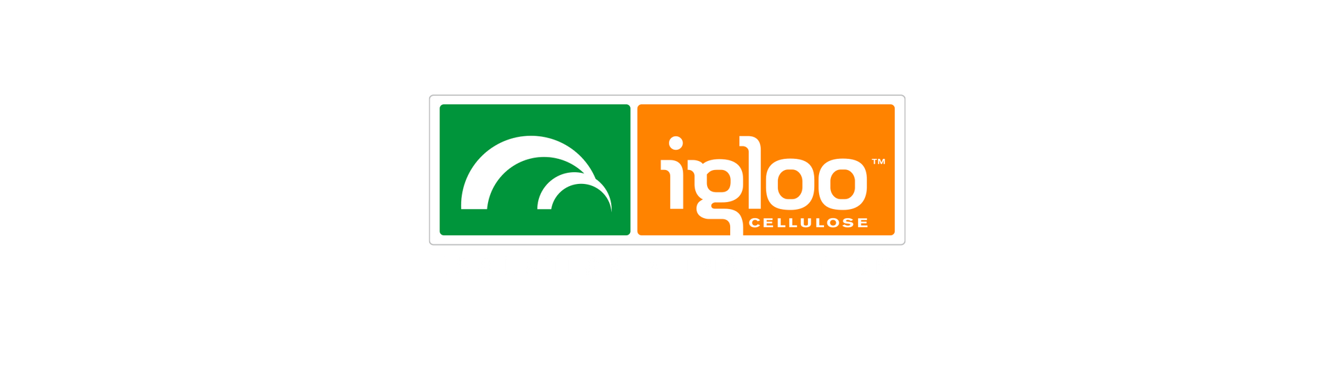 Un logo d'igloo vert et orange sur fond blanc