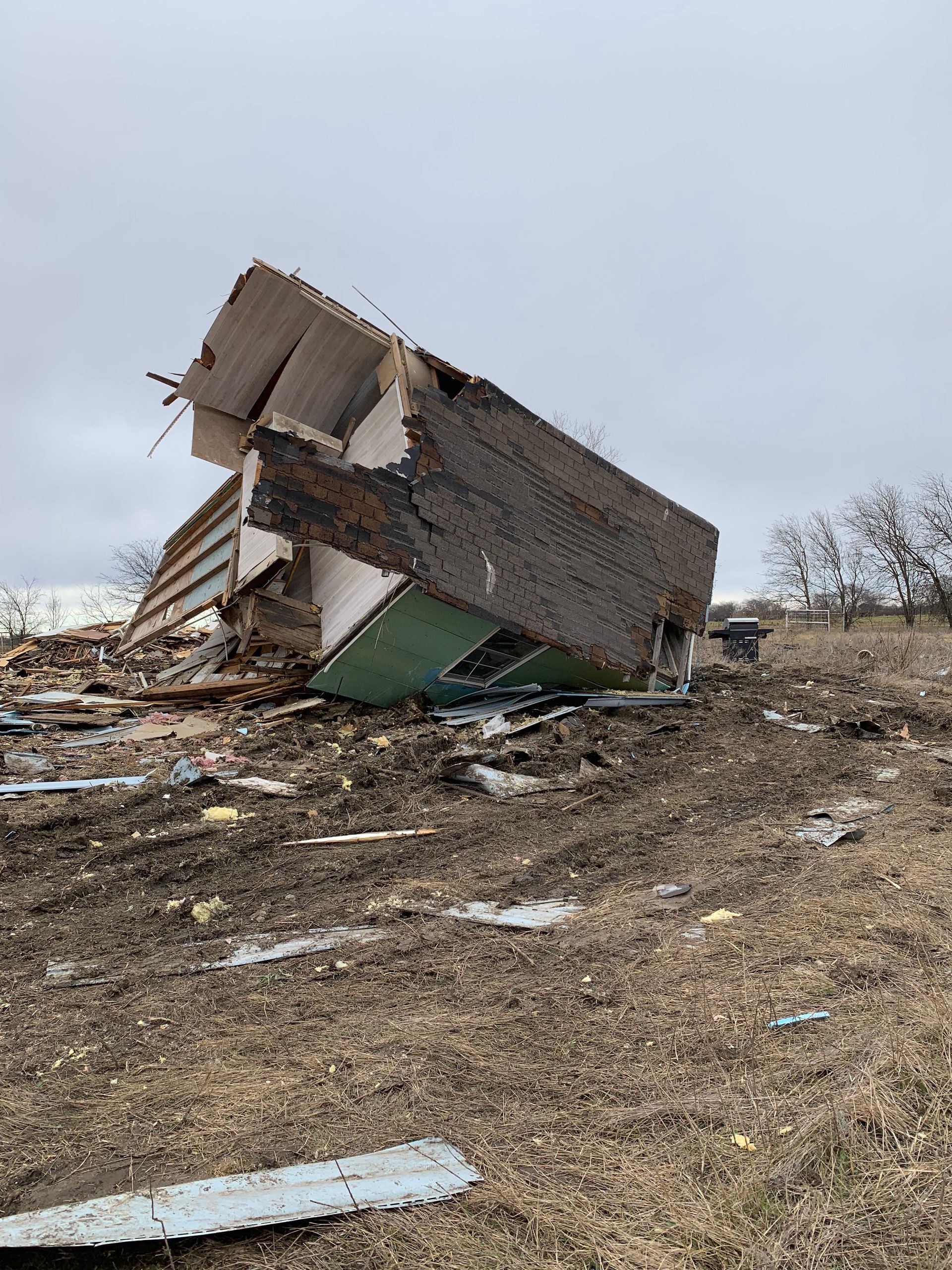 Demo day, excavation, demolition.