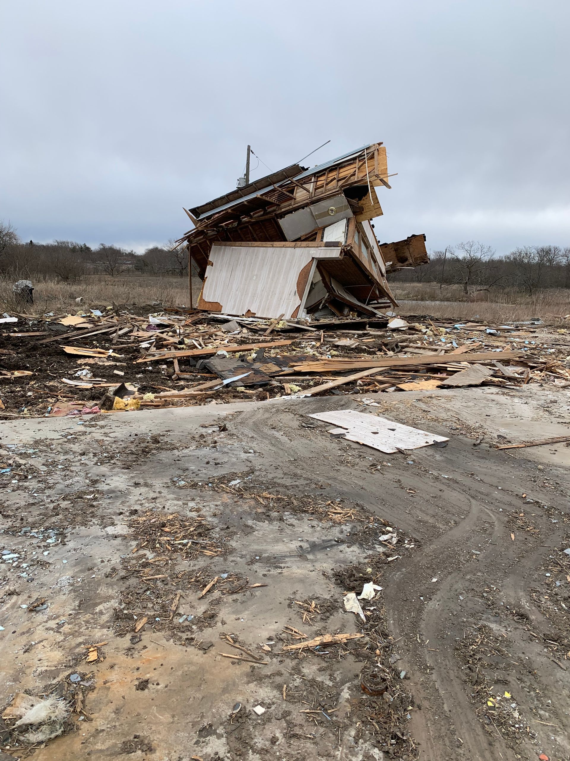 Demo day, house demolition