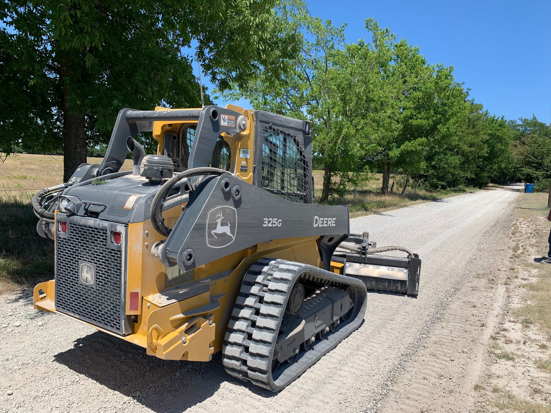 Rock road reconditioned, skid steer dirt work