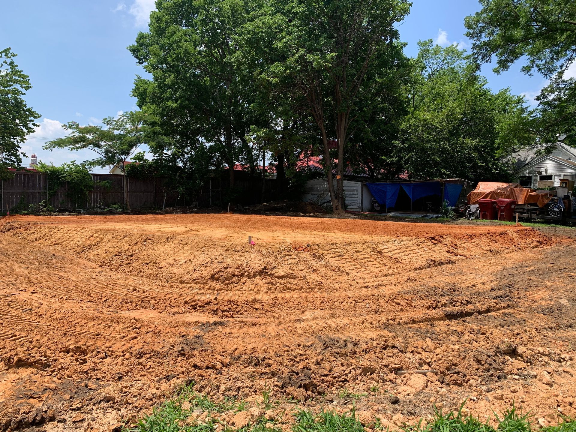 House pad built by skid steer