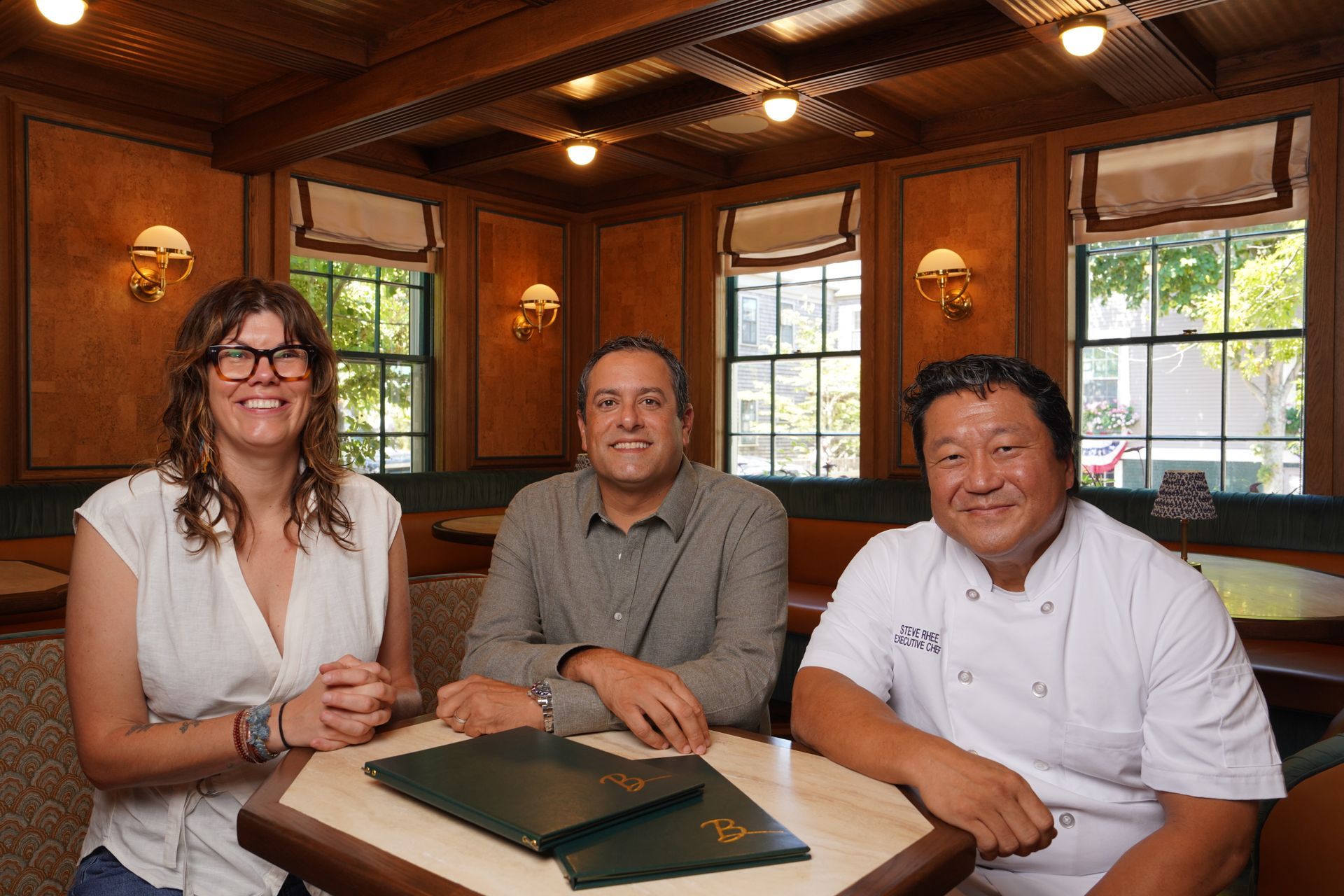 Inside Billie's steakhouse.