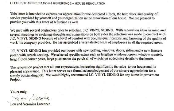 Testimonials — Letter in Ma, USA Testimonials — Letter in Ma, USA
