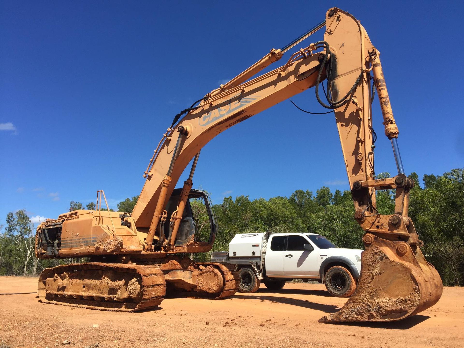 A Man Is Working On The Engine Of A Semi Truck — TBR Mechanical in East Arm, NT