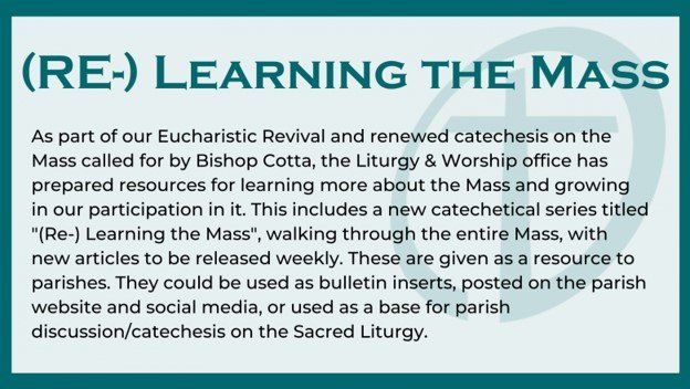 Diocese of Stockton - Re-Learning the Mass
