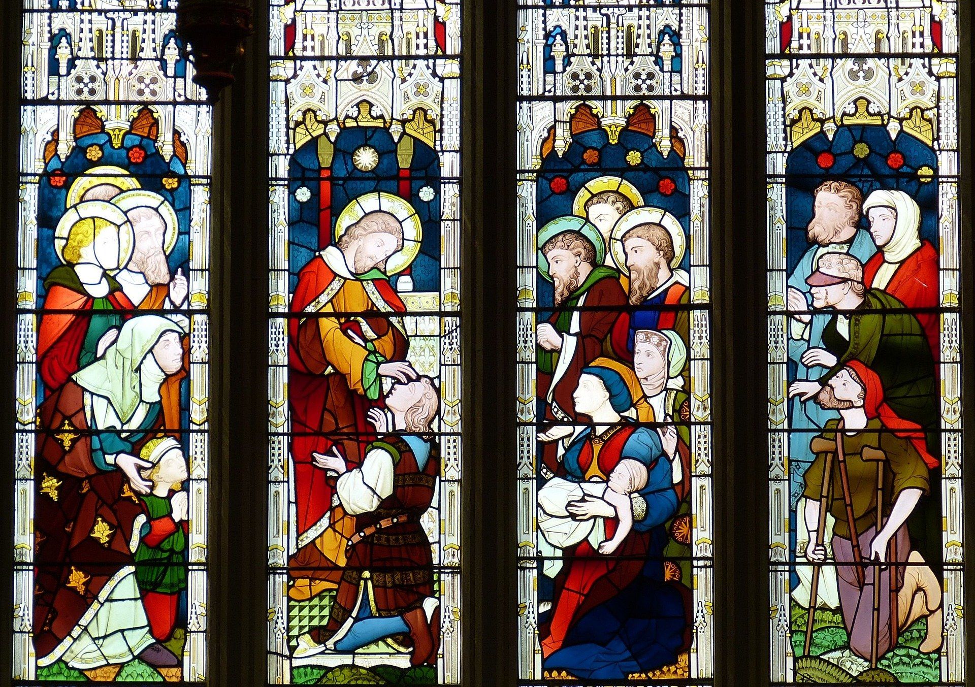 Church Window - Jesus Healing