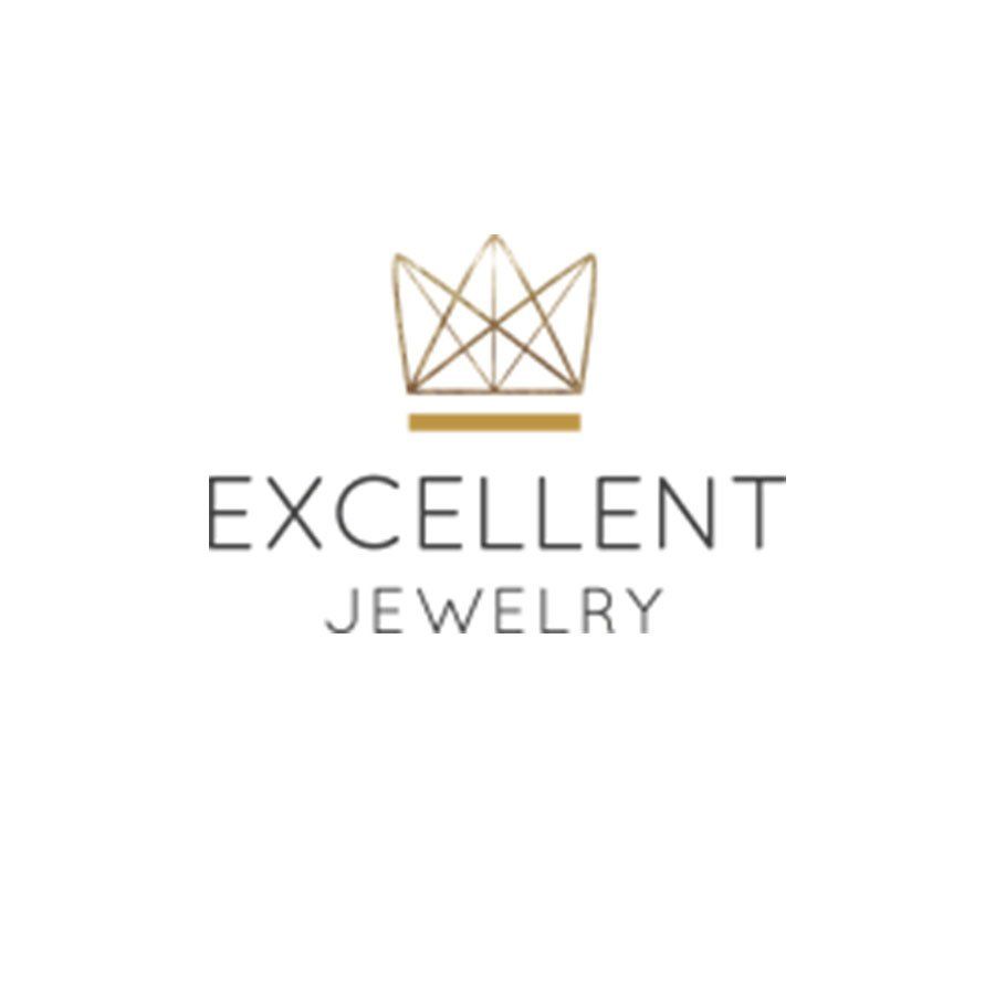 Ein Logo für hervorragenden Schmuck mit einer Krone darauf