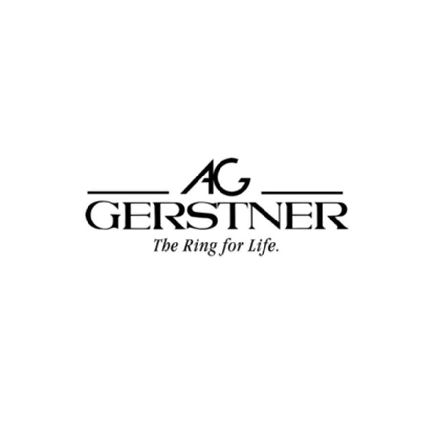 Ein schwarz-weißes Logo für AG Gerstner, den Ring fürs Leben.