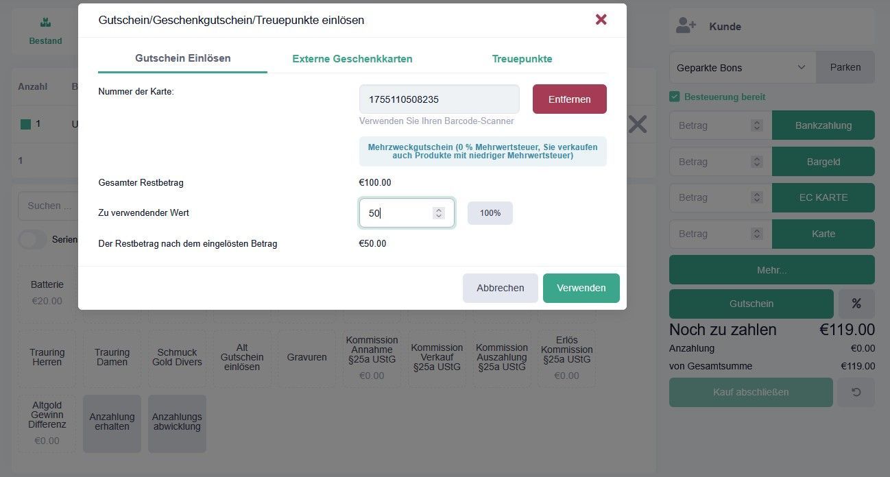 Prismanote Treuepunkte einlösen