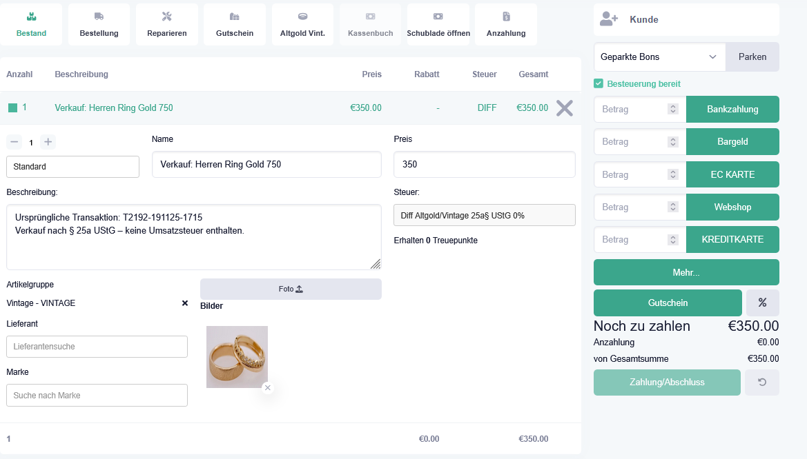 Verkauf von Vintage Schmuck aus einem Konvolut - Sammelankauf