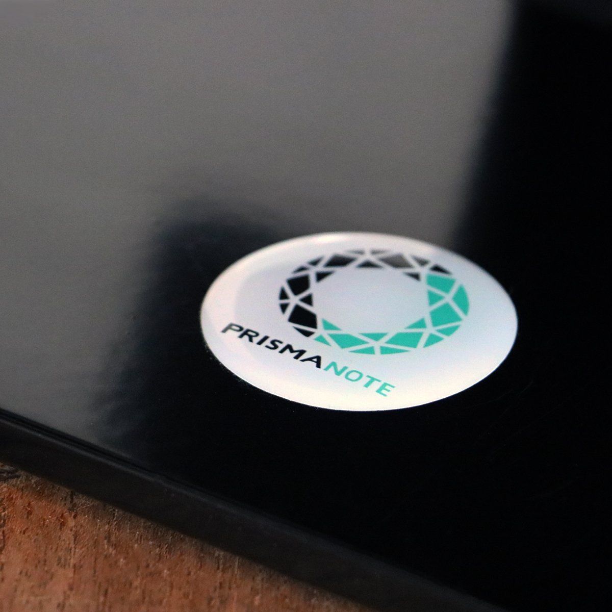 Ein Aufkleber mit der Aufschrift Prismanote -  | Prismanote Juweliersoftware, Kasse, Shop, Warenwirtschaft