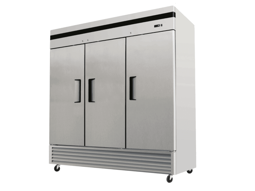 QBD Quality by Design Solid Triple Door Reach In Freezer