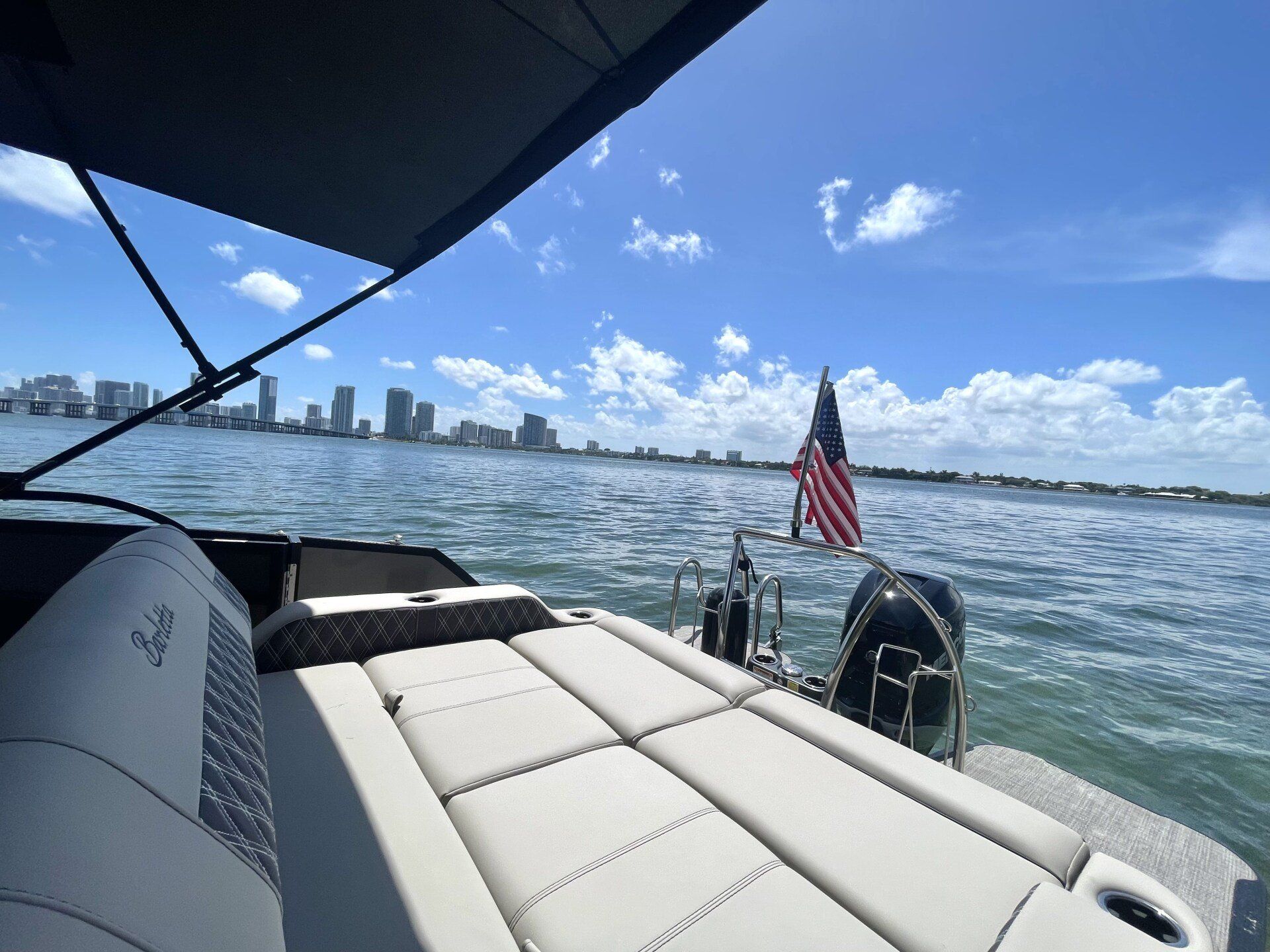 Luxury Barletta Tritoon boat for rent in Miami, Ft Lauderdale