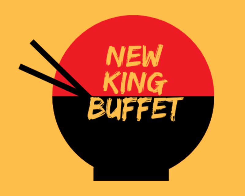 Front 客户 New King Buffet's 品牌标志。