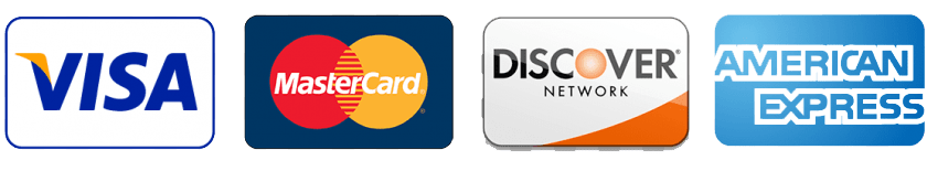 Meyer International truck accepts  visa mastercard discover and american express