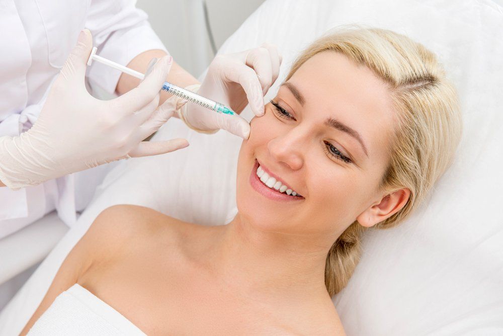 Injecting Facial Treatment On Woman — Jacksonville, FL — Ageless Rejuvenation Center