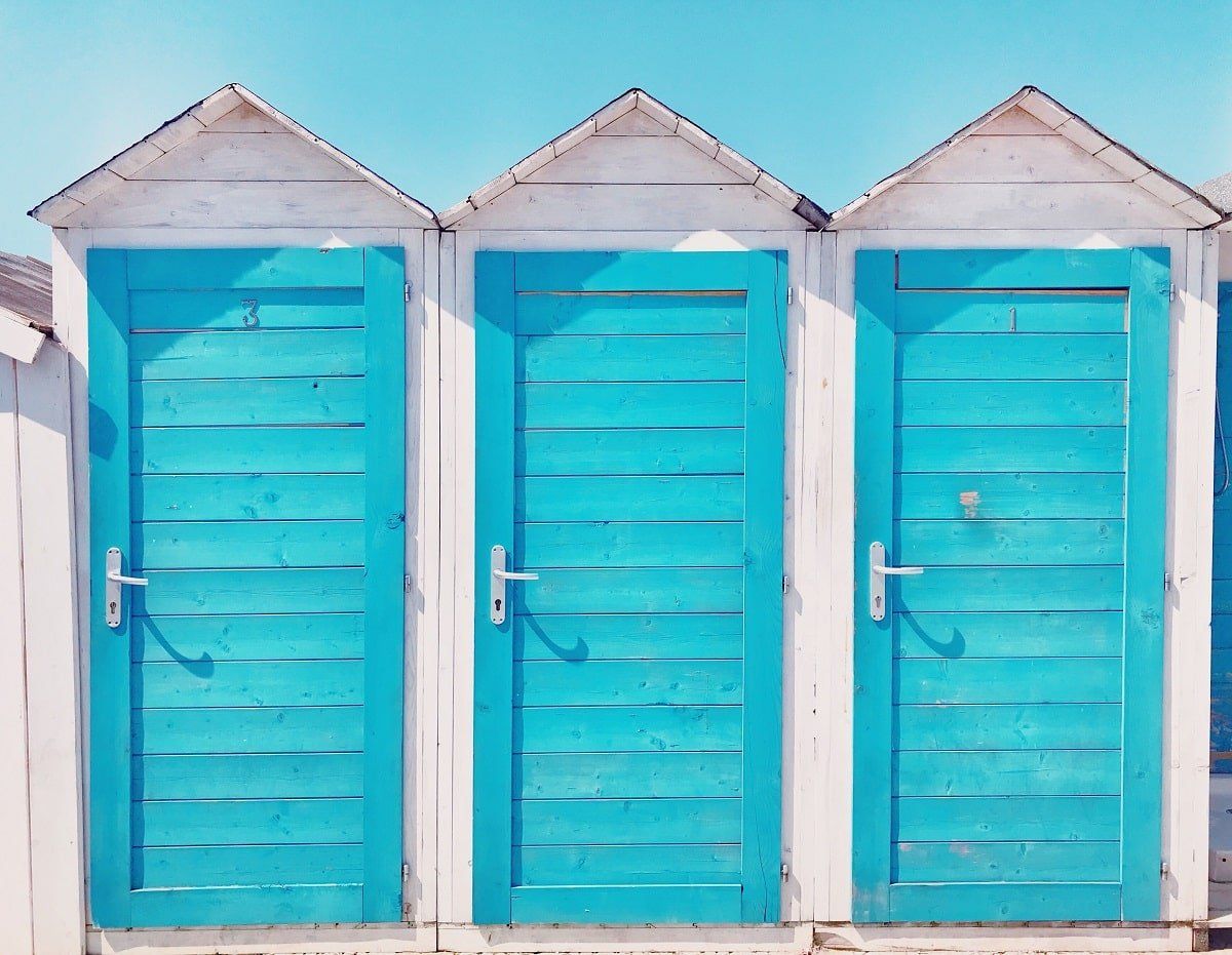 Three Teal Colored Doors — Jacksonville, FL — Ageless Rejuvenation Center