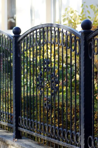 Ornamental Wrought Iron Fencing — Iron Garden Fence in Montclair, CA