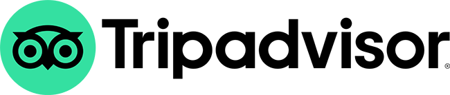 A tripadvisor logo with a green circle and black text on a white background.