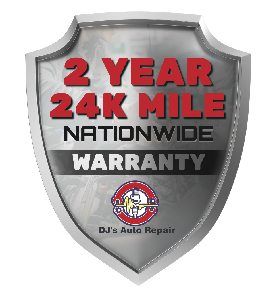 2 Year 24K Mile Warranty Logo | DJ's Auto Repair