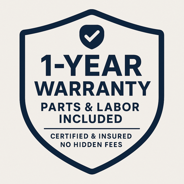 1 year warranty on parts&labor 