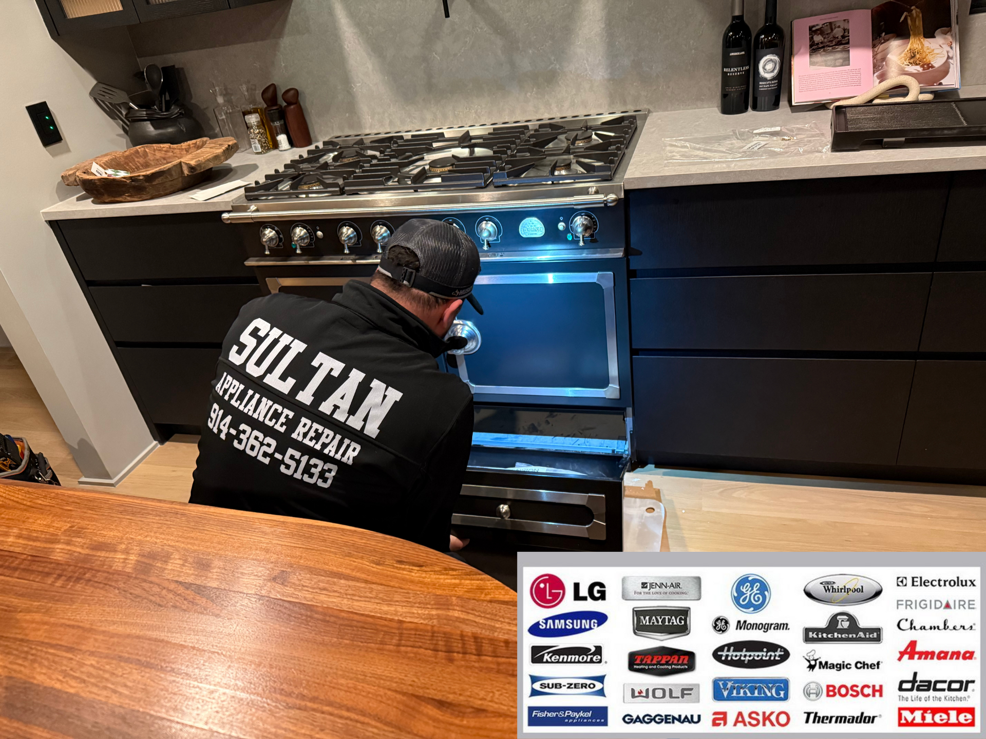 Tech Fixing high end oven la canche in stamford ct